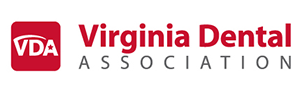 The image shows a logo with text that reads  VDA  followed by  VIRGINIA DENTAL ASSOCIATION.